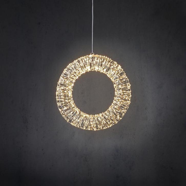 2dekans | Luca Lighting Lichtkrans - Warm Witte LED, Diversen, Kerst, Zo goed als nieuw, Ophalen of Verzenden