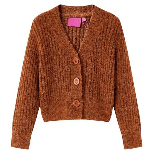 vidaXL Kindervest gebreid 104 cognackleurig, Kinderen en Baby's, Kinderkleding | Overige, Nieuw, Verzenden