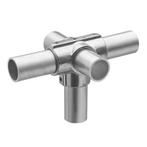 Buiskoppeling T-stuk Zij-uitgang Ø 42 mm Aluminium