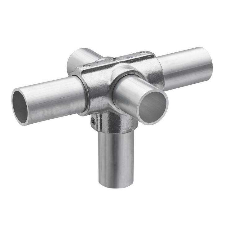 Buiskoppeling T-stuk Zij-uitgang Ø 42 mm Aluminium, Doe-het-zelf en Verbouw, IJzerwaren en Bevestigingsmiddelen, Nieuw, Verzenden