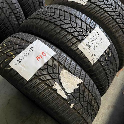 2 x Goodyear 215-55-17 Winterbanden 7mm, Auto-onderdelen, Banden en Velgen, 17 inch, Winterbanden, 215 mm, Personenwagen, Gebruikt