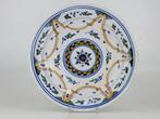 Schotel - Aardewerk - Polychrome Deep Charger, Antiek en Kunst