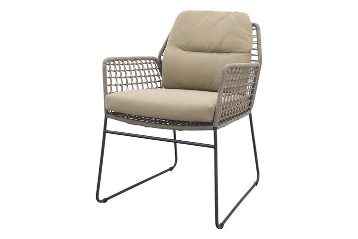 Taste Albano tuinstoel (1 stuk) - Taupe/Antraciet, Tuin en Terras, Tuinstoelen, Nieuw, Overige materialen, Verzenden