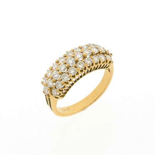 18 Krt. gouden ring met diamanten | 0,94 ct. (dames ring), Sieraden, Tassen en Uiterlijk, Ringen, Dame, Met edelsteen, Overige kleuren