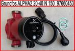 Grundfos ALPHA2 20-40 N 150 97660453 circulatiepomp RVS, Doe-het-zelf en Verbouw, Nieuw, Hoog rendement (Hr), Ophalen of Verzenden