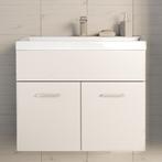 Wastafelonderkast met wastafel Krildihana 61x40x50 cm eiken, Huis en Inrichting, Verzenden, Nieuw