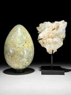 GEEN RESERVEPRIJS - Prachtig paar onyx & kubische calciet-