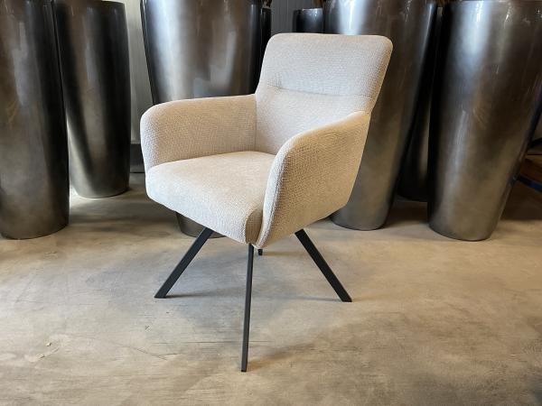 Veiling - Eetkamerstoel Manur (set van 6) weefstof - Natural, Huis en Inrichting, Stoelen, Nieuw