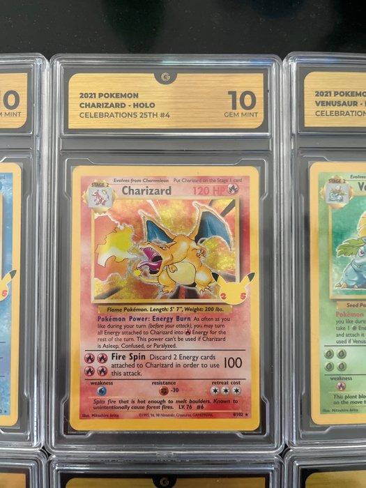 Pokémon - 6 Graded card - Blastoise, Charizard, Mew,, Hobby en Vrije tijd, Verzamelkaartspellen | Pokémon
