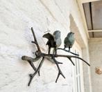 Beeldje - Vogeltjes op een tak - Brons, Antiek en Kunst