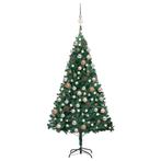 vidaXL Kunstkerstboom met verlichting en kerstballen 120 cm, Diversen, Kerst, Verzenden, Nieuw