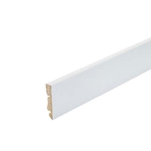 HDF plint wit 6cm | Extra dun 7mm, Doe-het-zelf en Verbouw, Plinten en Afwerking, 200 tot 250 cm, Plinten, Nieuw, Overige materialen