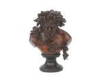 Houten buste van Bacchus, vermoedelijk Duitsland, 19e eeuw, Antiek en Kunst