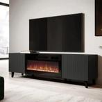 Tv-meubel Modern design met elektrische openhaard 181x42x50, Verzenden, Nieuw
