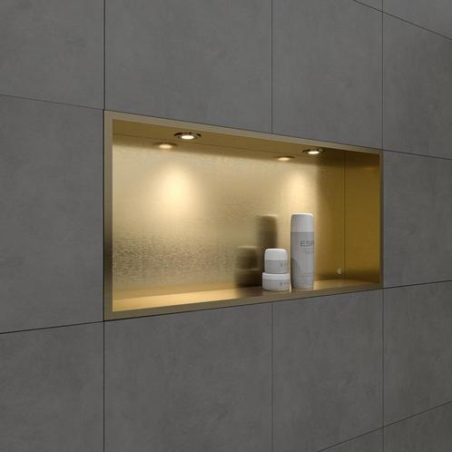 Inbouwnis BWS Alfie 30x60 cm Met LED Verlichting Geborsteld, Doe-het-zelf en Verbouw, Sanitair, Bad, Nieuw, Ophalen of Verzenden
