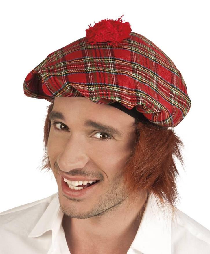 Schotse pet met haar, Kleding | Dames, Carnavalskleding en Feestkleding, Nieuw, Ophalen of Verzenden
