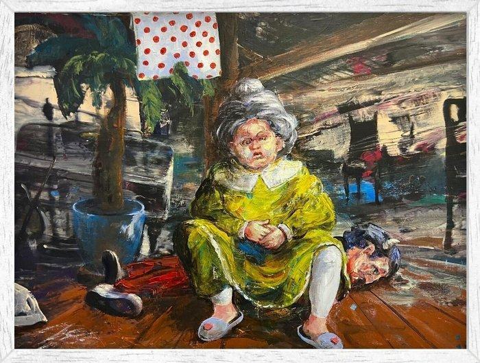 Knut-Peter Hoffmann - Teufels Großmutter, Antiek en Kunst, Kunst | Schilderijen | Modern