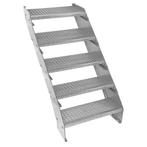 Monster Shop Verstelbare Galvaniseerde Trap - 5-delige, Doe-het-zelf en Verbouw, Ladders en Trappen, Verzenden, Nieuw