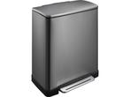 EKO - E-Cube recycling pedaalemmer 28+18 liter - Stainless, Verzenden, Zo goed als nieuw