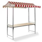Marktkraam Professional rood/wit | 2000x1510x2320(h)mm VEBA, Verzenden, Nieuw in verpakking