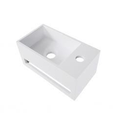Solid Surface fontein & handdoekhouder rechts 356x203x159, Doe-het-zelf en Verbouw, Sanitair, Ophalen of Verzenden