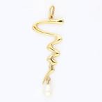 Hanger - 18 karaat Geel goud - Parel