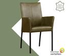 Leren eetkamerstoel Comfort met armleuning, Huis en Inrichting, Stoelen, Nieuw, Leer, Ophalen of Verzenden, Eén