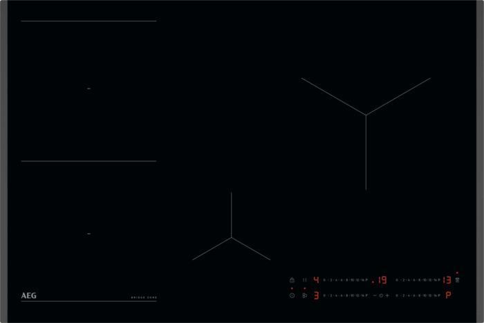 AEG TO84IB0FFB inductie kookplaat - 80 cm. - facet, Witgoed en Apparatuur, Kookplaten, Inbouw, 4 kookzones, Energieklasse A of zuiniger