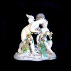 Carl Thieme Potschappel Dresden - Rococo Cherubs Cupids  -, Antiek en Kunst, Antiek | Glas en Kristal