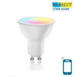 GU10 spot WiFi RGB+CCT 2700K-6500K | PAR16 warmwit - daglich, Verzenden, Nieuw