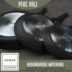 2dekans | COOCK 19-Delige Pannenset Inductie - Zwart -, Ophalen of Verzenden, Zo goed als nieuw