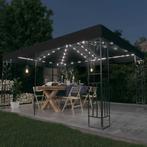 vidaXL Prieel met dubbel dak en LED-lichtslinger 3x4 m, Verzenden, Nieuw