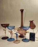 Bimini - Drinkset (6) - Lauscha - Glas-in-lood - Art Deco, Antiek en Kunst