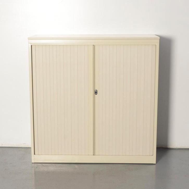 Drentea roldeurkast, creme, 121 x 120 cm, incl. 2 legborden, Huis en Inrichting, Kasten | Roldeurkasten en Archiefkasten, Ophalen of Verzenden