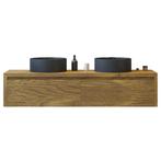 Gliss Design Onderkast Ares 180 cm Castle Brown, Ophalen of Verzenden, Nieuw, Bad