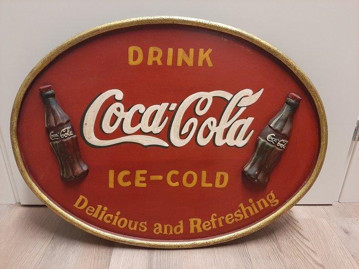 Coca-Cola - Opleiding Coca Cola - Reclamebord - Hout, Antiek en Kunst, Curiosa en Brocante