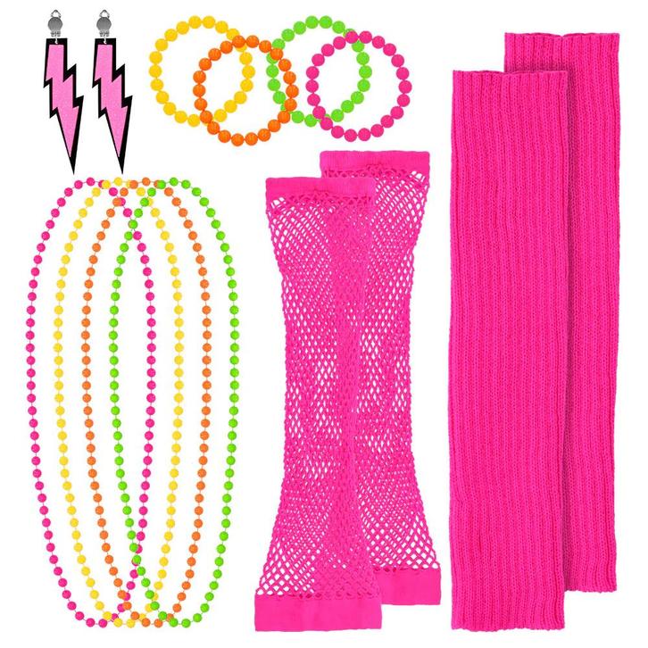 Disco 80s Party Accessoires Set, Kleding | Dames, Carnavalskleding en Feestkleding, Nieuw, Ophalen of Verzenden
