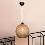 [lux.pro] Hanglamp Lisburn E27 zwart en jute, Huis en Inrichting, Lampen | Hanglampen, Verzenden, Nieuw