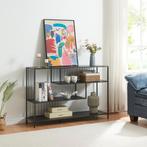 Console tafel Oxelösund 120x33x80 cm zwart [en.casa], Huis en Inrichting, Verzenden, Nieuw