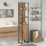 vidaXL Badkamer Kast artisanaal eikenkleurig 33 x 33 x 185.5, Verzenden, Nieuw