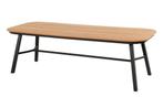 Hartman Tubb dining tuintafel 240x100 cm. - Teak/Zwart, Tuin en Terras, Tuintafels, Verzenden, Nieuw, Rond, Hout