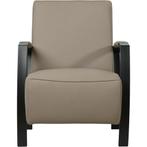 Leren fauteuil Glory - Toledo Khaki (taupe/bruin), Huis en Inrichting, Fauteuils, Nieuw, Ophalen of Verzenden, 50 tot 75 cm, Industrieel, Modern