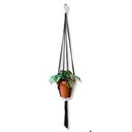 Plantenhanger Wacky Zwart/Wit - Katoen - Macramé -, Huis en Inrichting, Woonaccessoires | Overige, Ophalen of Verzenden, Nieuw