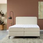 *WOONWINKEL* Boxspring Teddy Creme 160x200 Cm, Verzenden, Nieuw, Beige