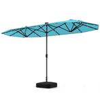 2dekans | Coast 400 x 200 cm Dubbele Tuinparasol met LED op, Ophalen of Verzenden, Zo goed als nieuw