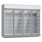 Koelkast met 4 Glasdeuren | 2060 Liter | 242(h)x54,5x157..., Verzenden, Nieuw in verpakking