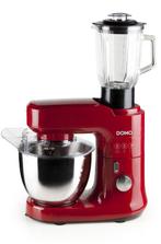 2dekans | Domo DO9145KR - Keukenmachine - Rood, Witgoed en Apparatuur, Keukenmixers, Ophalen of Verzenden, Zo goed als nieuw