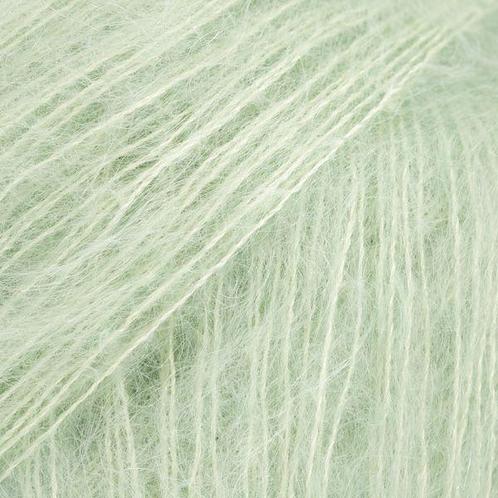 DROPS Kid-Silk Uni Colour - 60 pepermunt - Mohair Garen, Hobby en Vrije tijd, Breien en Haken, Ophalen of Verzenden