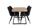 Eettafel - Romy - 160x85 cm - Walnoot - Uitschuifbaar - Jörn, Huis en Inrichting, Tafels | Eettafels, Verzenden, Nieuw