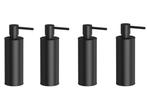 Veiling - 4x Novio zeepdispenser staand 150ml Umea mat zwart, Huis en Inrichting, Badkamer | Badtextiel en Accessoires, Nieuw